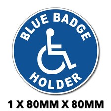 Blue Badge Holder Blue Car