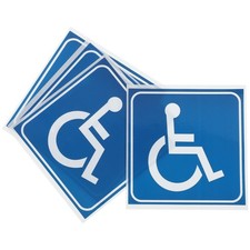  4 Pcs Handicap Sign Disabled