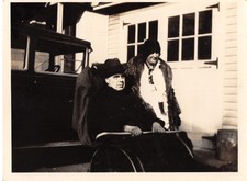Vintage Photo 1920s Wheelchair
