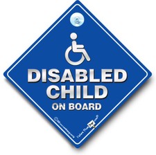 Disabled Child On Board Car